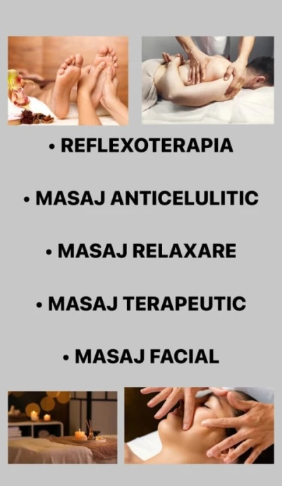 Masaj Relaxare, Masaj Anticelulitic, Masaj Facial, Reflexoterapie, Masaj Terapeutic!