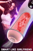 Masturbator simulator barbati efect natural vibratii interior cu nervuri nou cutie curier - imagine 4