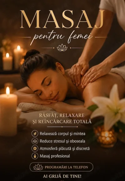 Masaj pentru femei de relaxare !!
